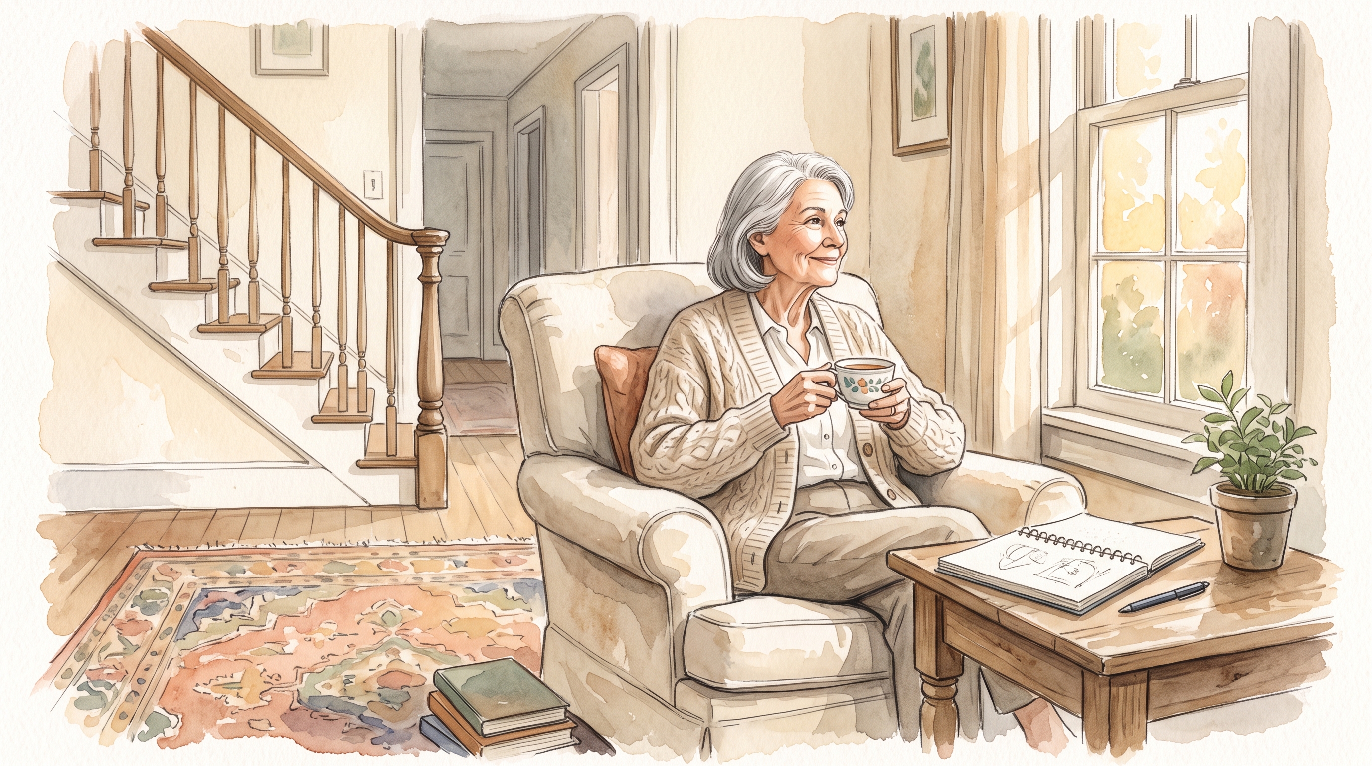 Aging Moves in Jolts. The Work Happens in the Quiet Stretch Between Them.